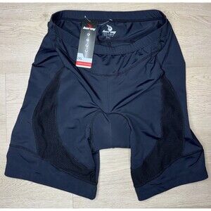 Beroy Women's Cycling Shorts Padded Black Size 2XL XXL With Pockets Spandex